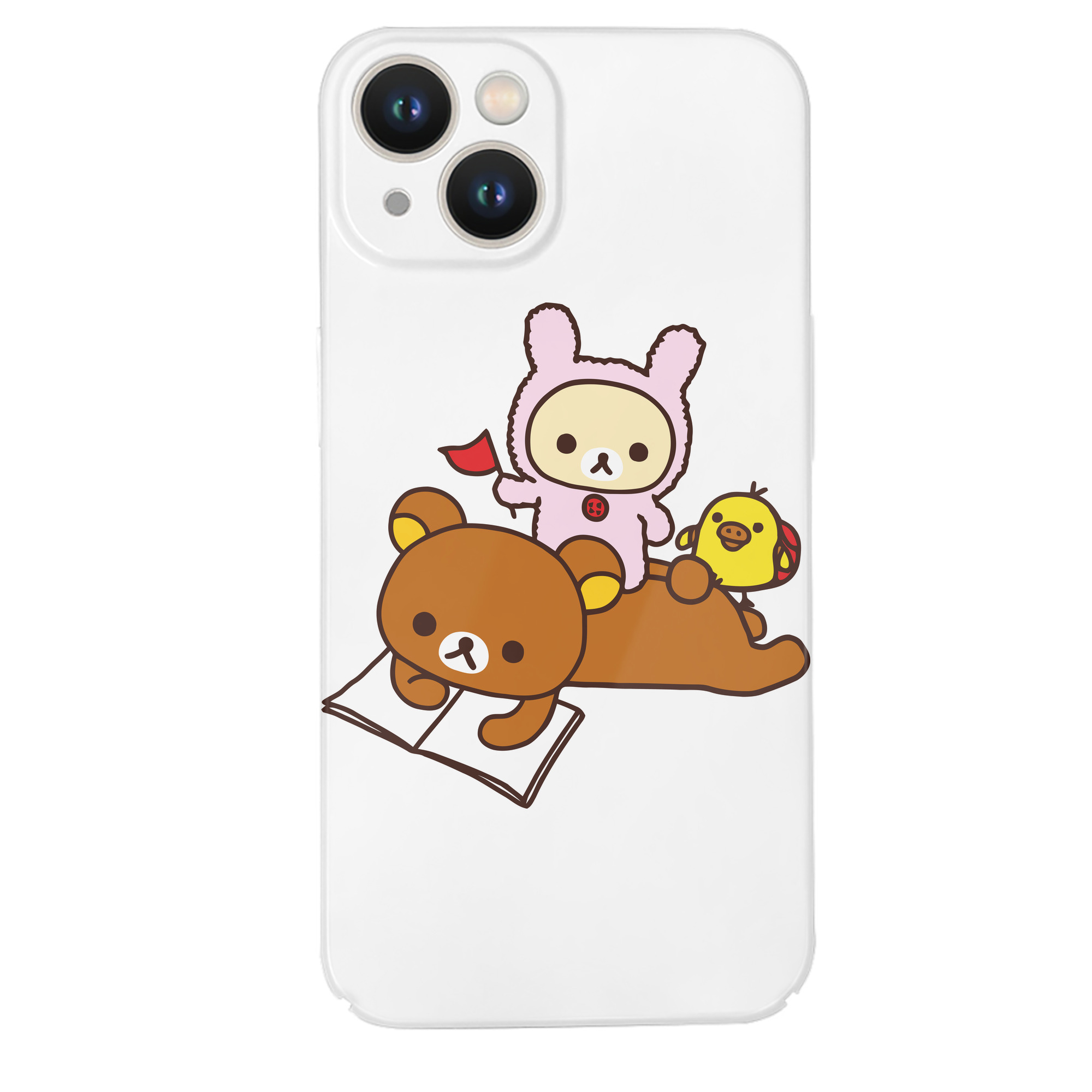 （画像用） リラックマ リラックマ キイロイトリ Rilakkuma Korilakkuma Kiiroitori 【iPhone 14シリーズ対応】ハードケース